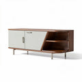Mobile porta tv in legno con ante bianche 150 x 40 x 50cm